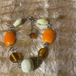 Fun beaded chain bracelet 8”